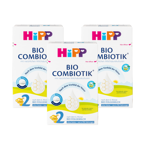 HiPP German Bio Combiotic (No Starch) Cow Milk Baby Formula • Stage 2