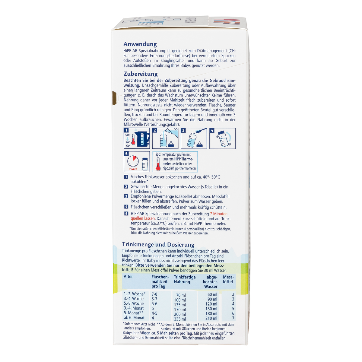 HiPP Anti-Reflux (AR) Cow Milk Baby Formula • All stages