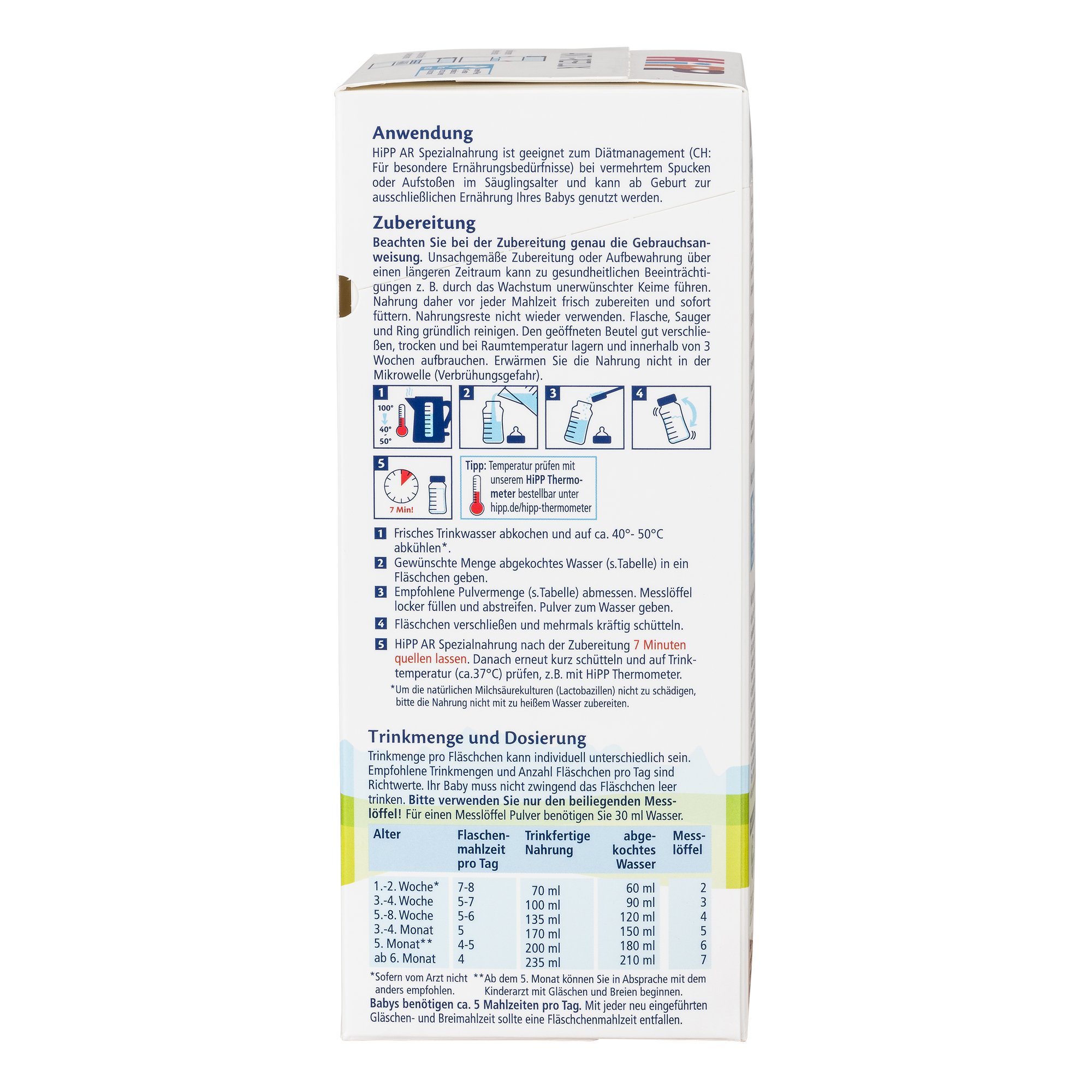 HiPP Anti-Reflux (AR) Cow Milk Baby Formula • All stages