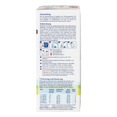 HiPP Anti-Reflux (AR) Cow Milk Baby Formula • All stages