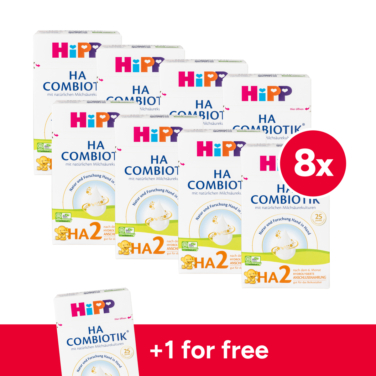 HiPP German Hypoallergenic Cow Milk Baby Formula • Stage 2