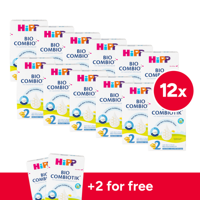 HiPP German Bio Combiotic (No Starch) Cow Milk Baby Formula • Stage 2