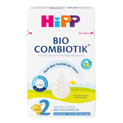 HiPP German Bio Combiotic (No Starch) Cow Milk Baby Formula • Stage 2