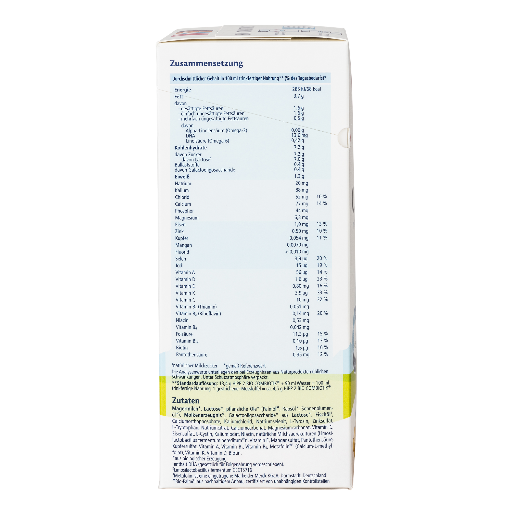 HiPP German Bio Combiotic (No Starch) Cow Milk Baby Formula • Stage 2