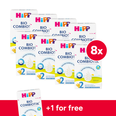 HiPP German Bio Combiotic (No Starch) Cow Milk Baby Formula • Stage 2