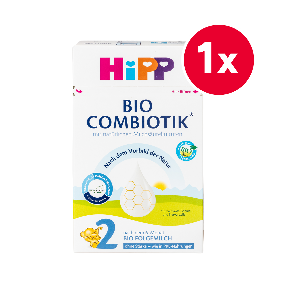 HiPP German Bio Combiotic (No Starch) Cow Milk Baby Formula • Stage 2