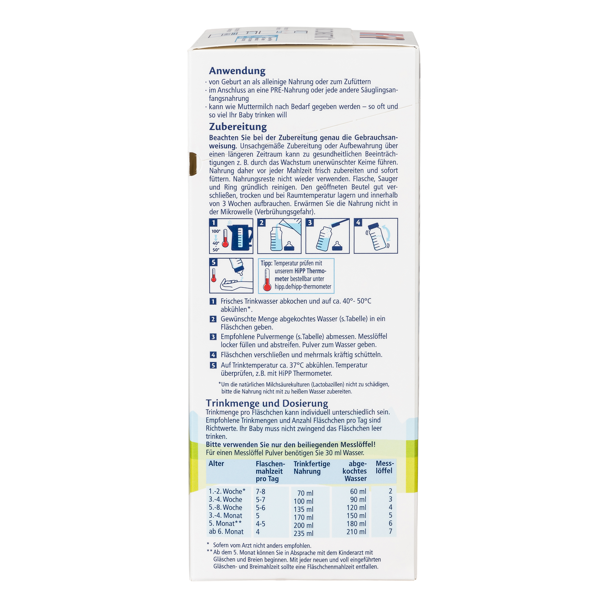 HiPP German Bio Combiotic Cow Milk Baby Formula • Stage 1