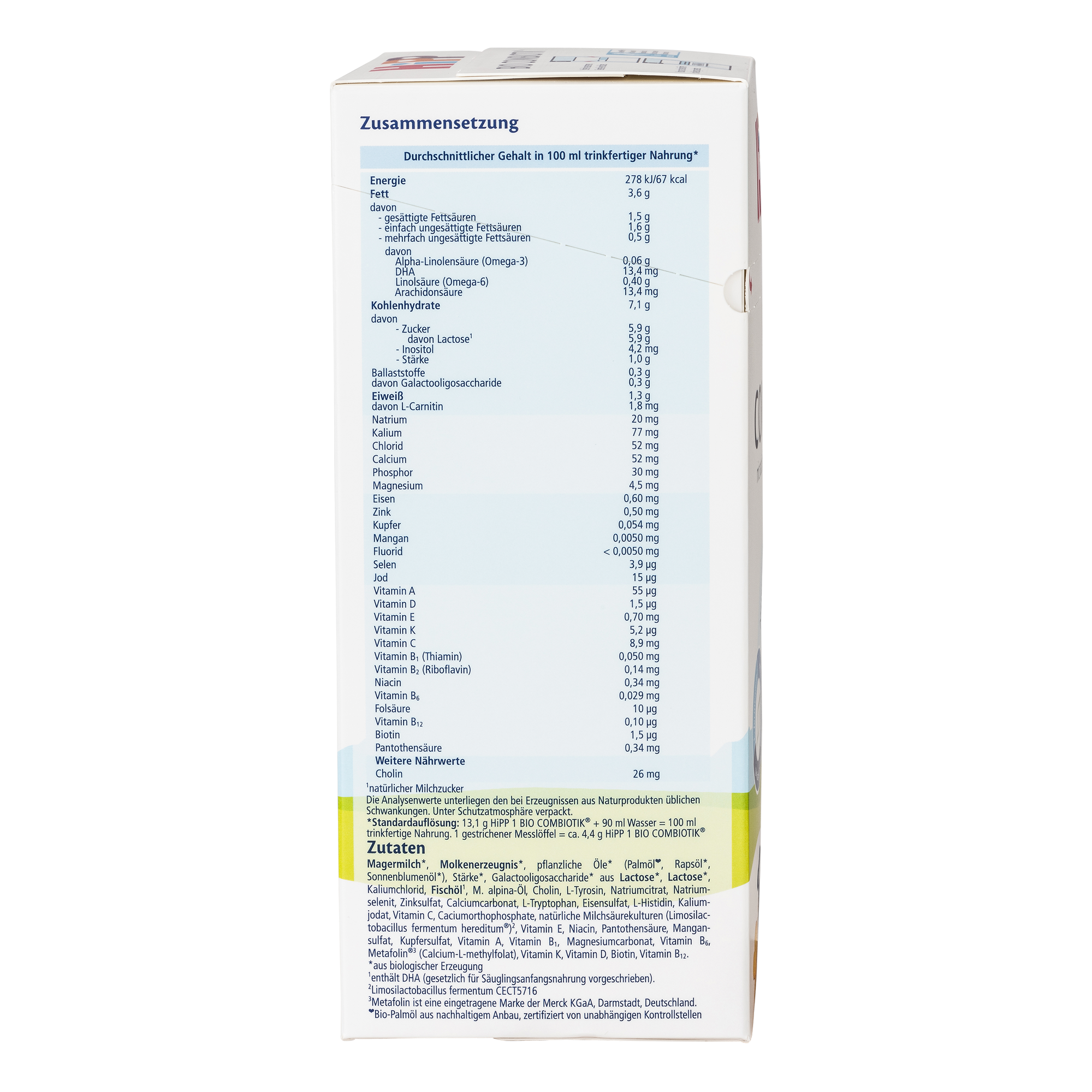 HiPP German Bio Combiotic Cow Milk Baby Formula • Stage 1