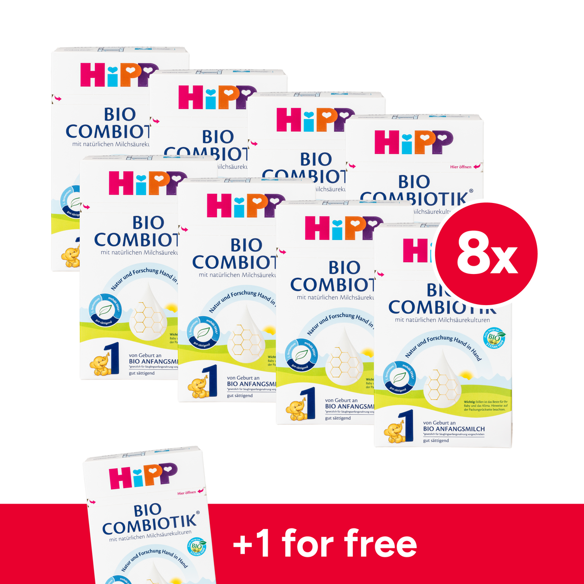 HiPP German Bio Combiotic Cow Milk Baby Formula • Stage 1
