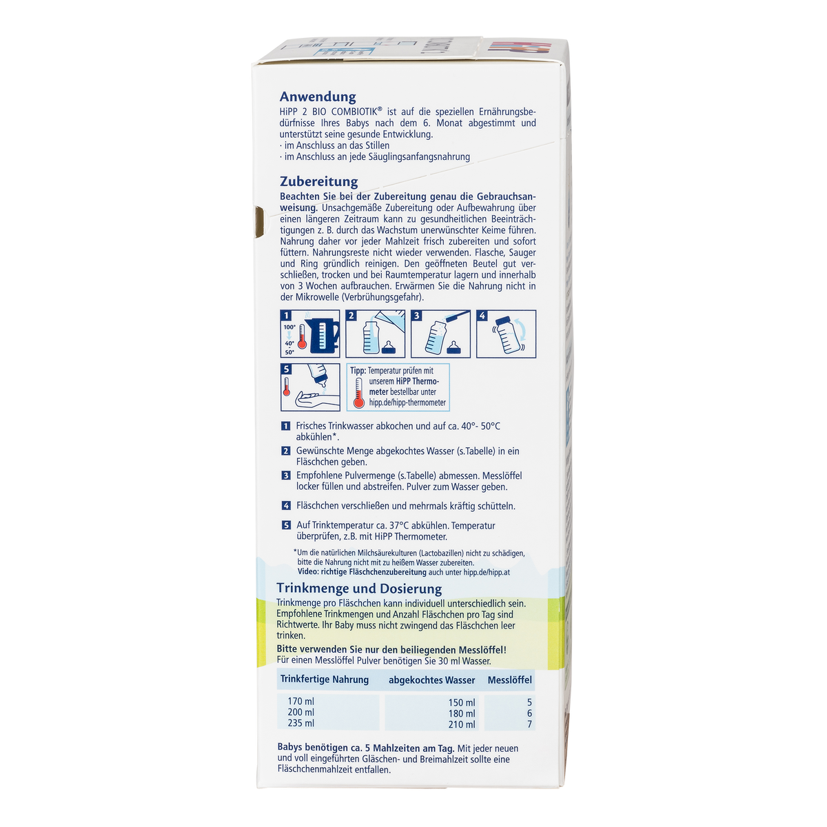HiPP German Bio Combiotic Cow Milk Baby Formula • Stage 2