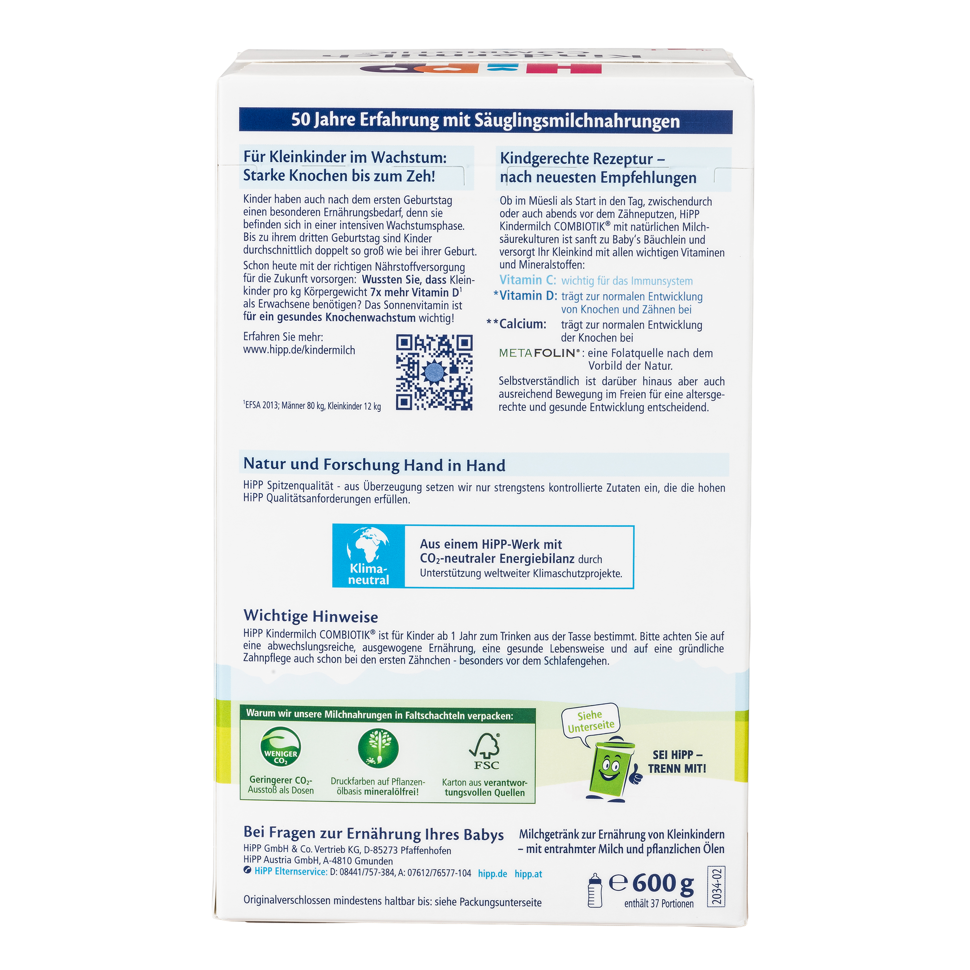 HiPP German Bio Combiotic Cow Milk Baby Formula • Stage 4