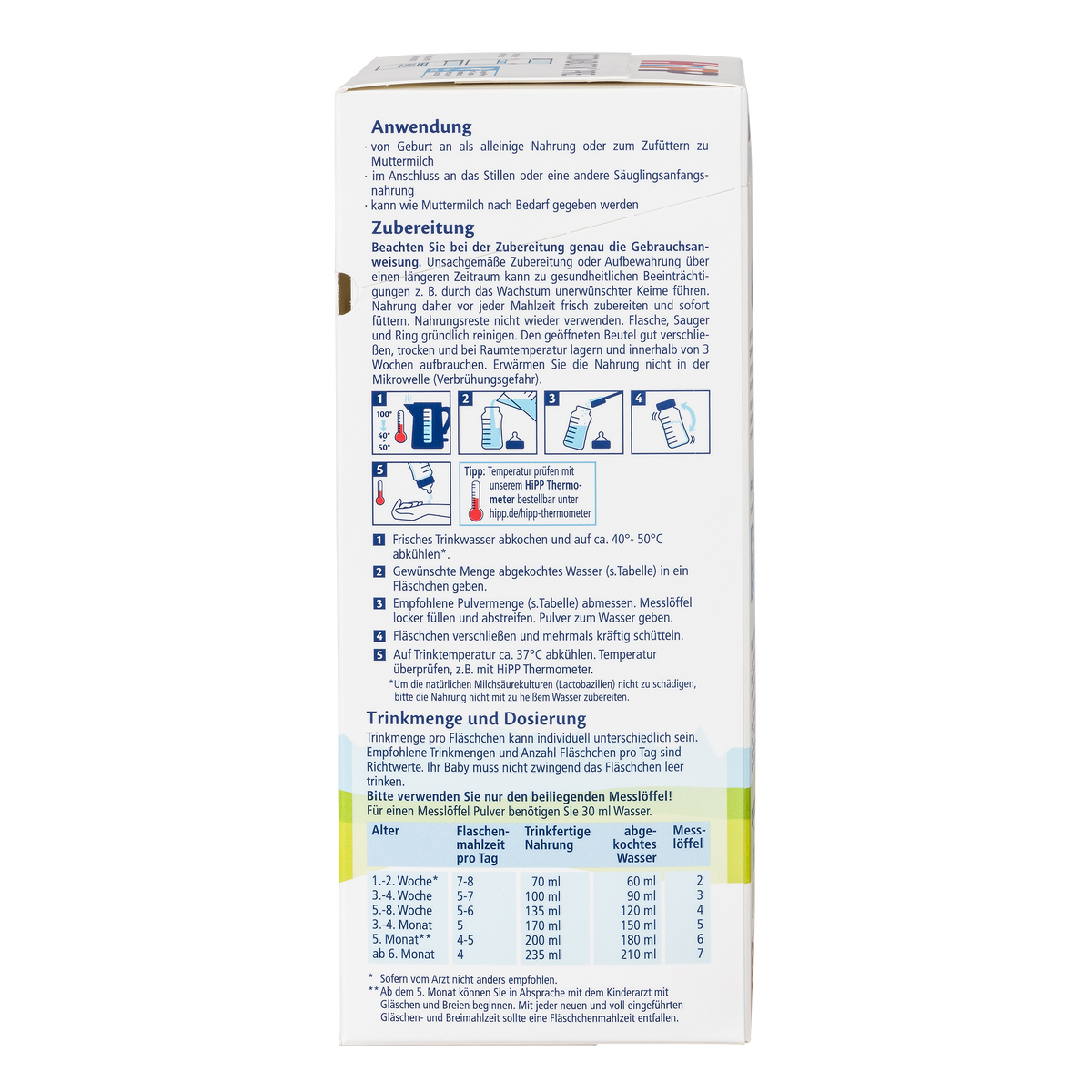 HiPP German Bio Combiotic Cow Milk Baby Formula • Stage Pre