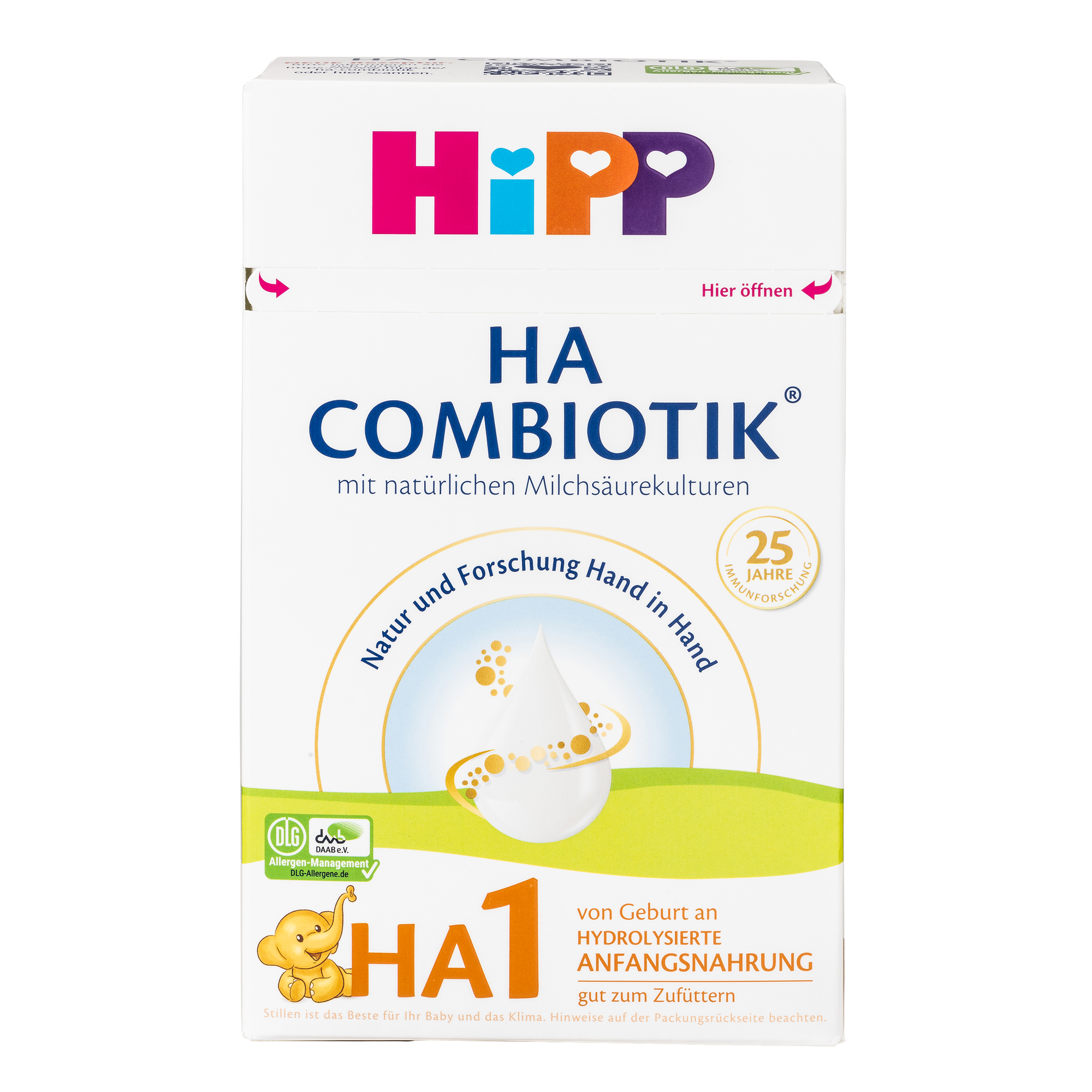 HiPP German Hypoallergenic Cow Milk Baby Formula • Stage 1