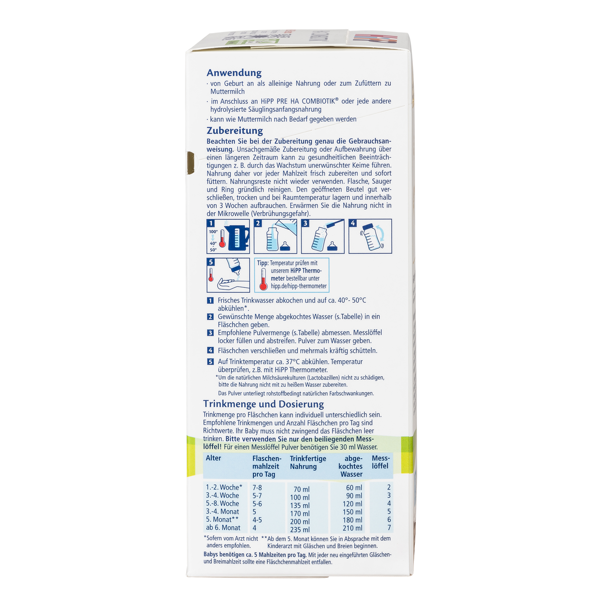 HiPP German Hypoallergenic Cow Milk Baby Formula • Stage 1