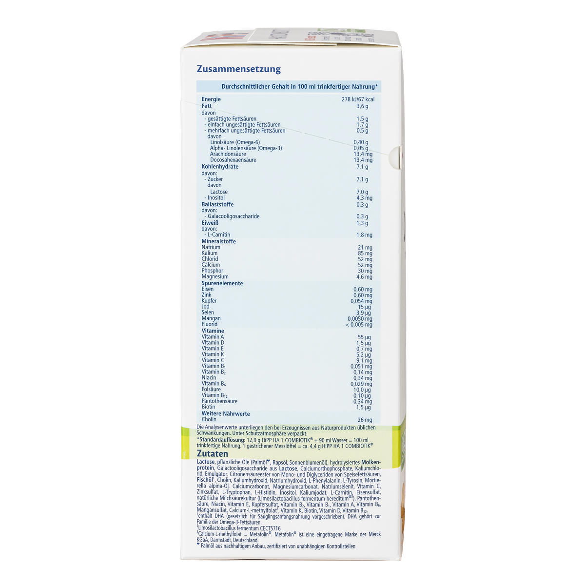 HiPP German Hypoallergenic Cow Milk Baby Formula • Stage 1