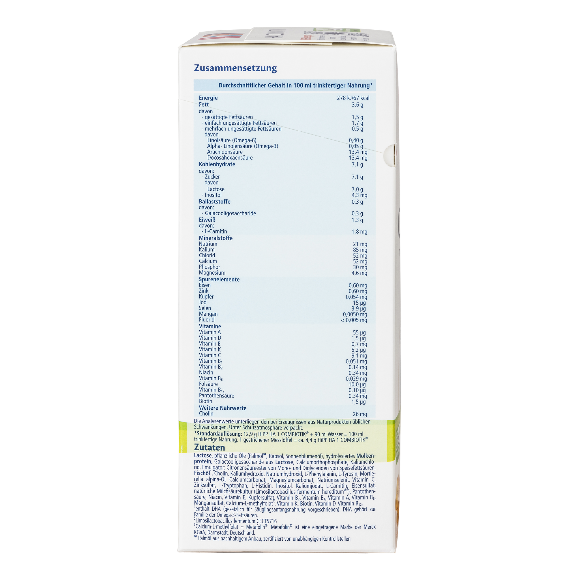 HiPP German Hypoallergenic Cow Milk Baby Formula • Stage 1