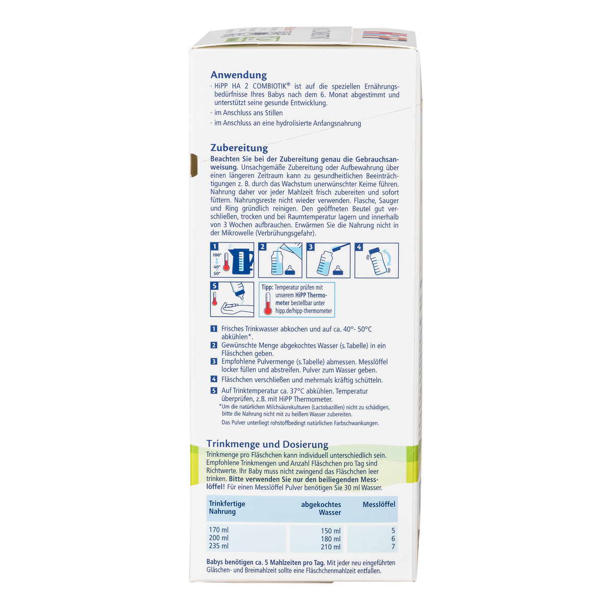 HiPP German Hypoallergenic Cow Milk Baby Formula • Stage 2