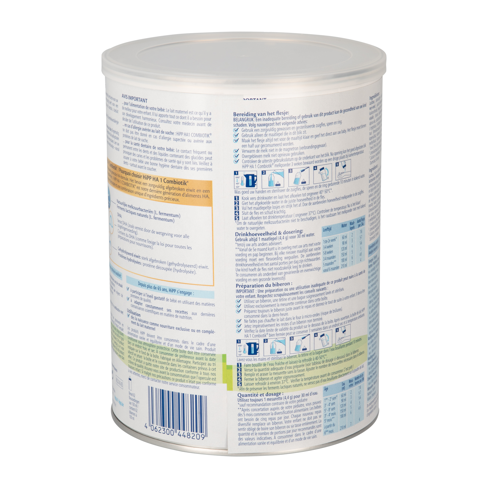 HiPP Dutch Hypoallergenic Milk Baby Formula • Stage 1
