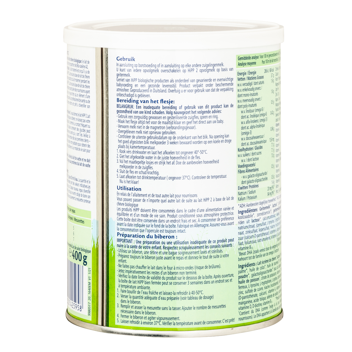 HiPP Dutch Goat Milk Baby Formula • Stage 2