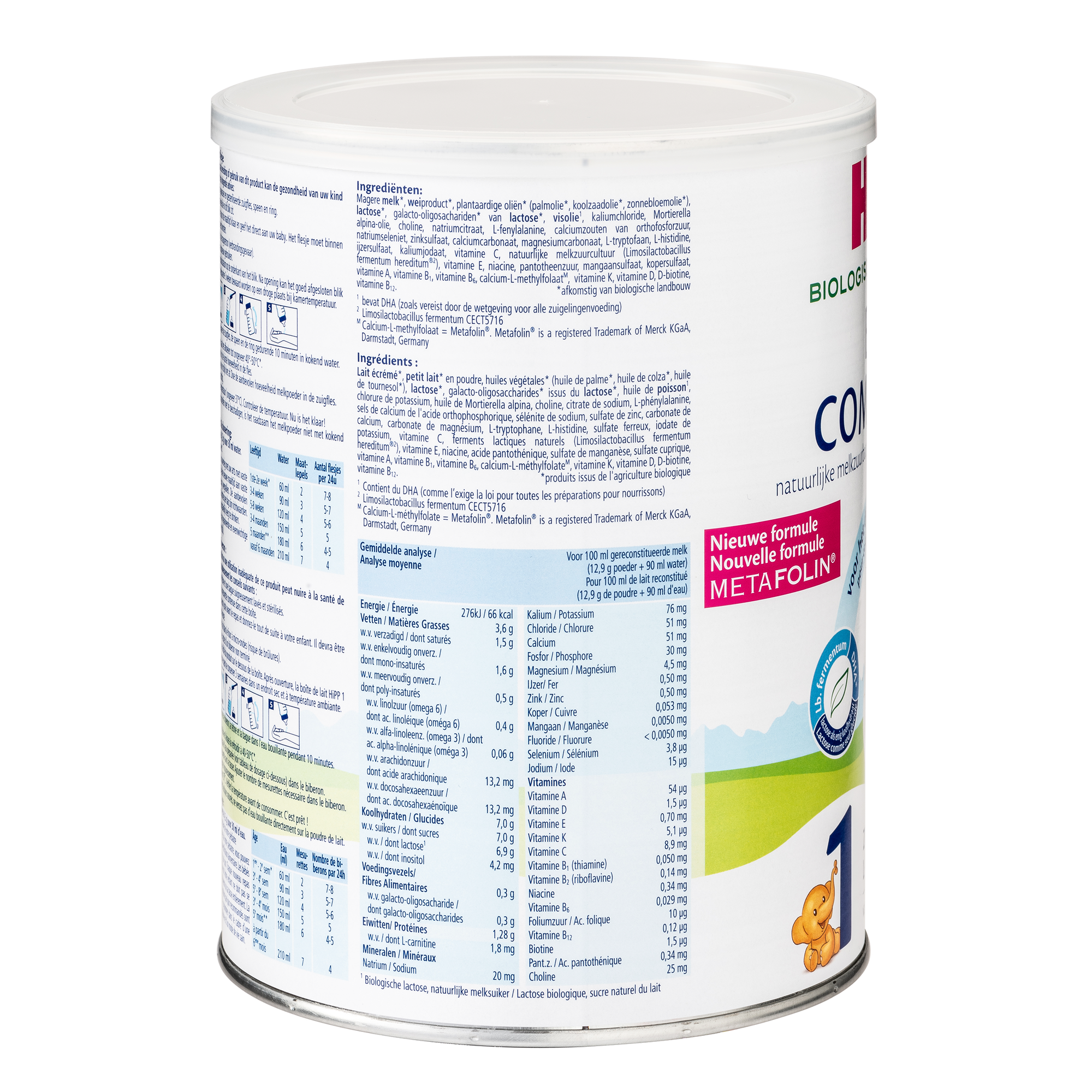 HiPP Dutch Bio Combiotik Cow Milk Baby Formula • Stage 1