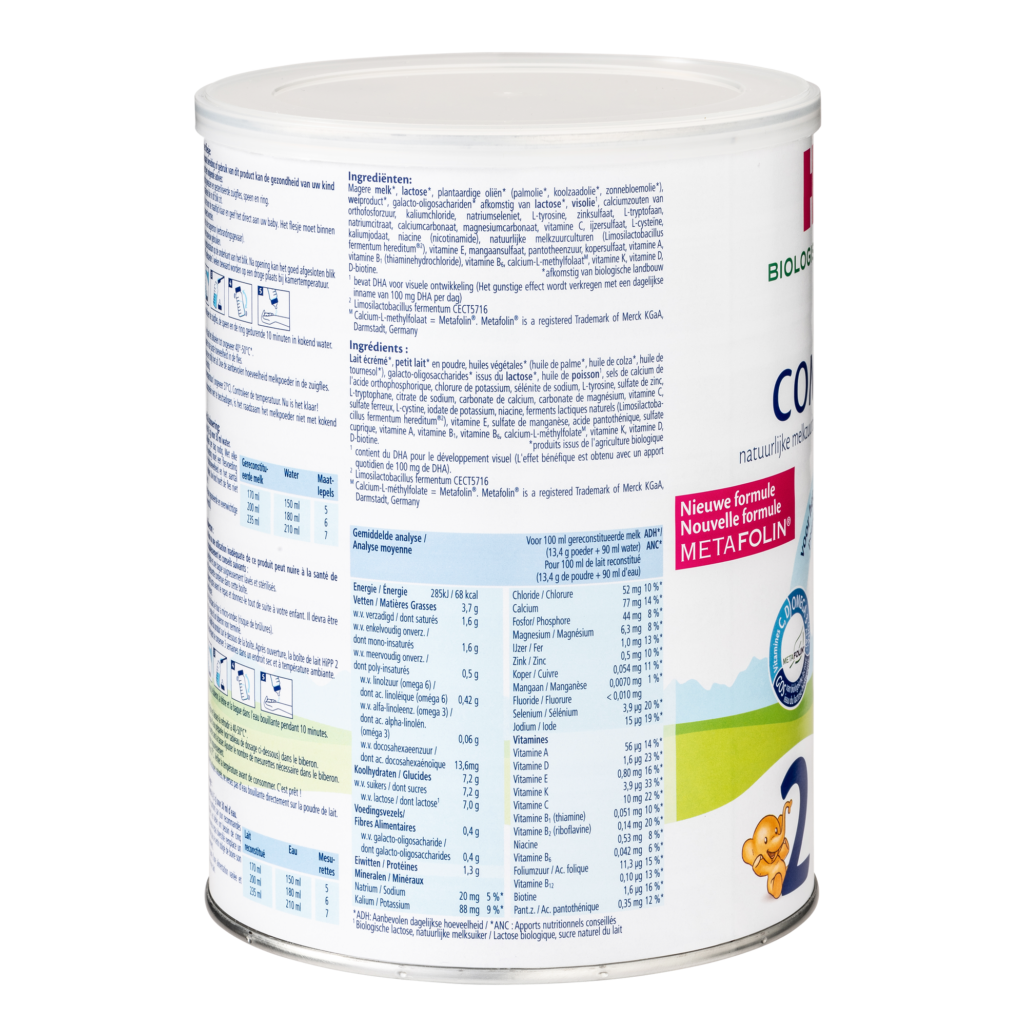 HiPP Dutch Bio Combiotik Cow Milk Baby Formula • Stage 2