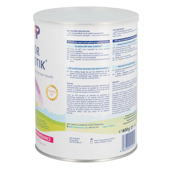 HiPP Dutch Bio Combiotik Junior Cow Milk Baby Formula • Stage 4
