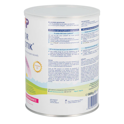 HiPP Dutch Bio Combiotik Junior Cow Milk Baby Formula • Stage 4