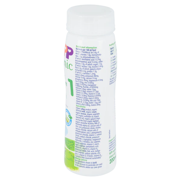 HiPP UK Ready to Feed Cow Milk Baby Formula • Stage 1