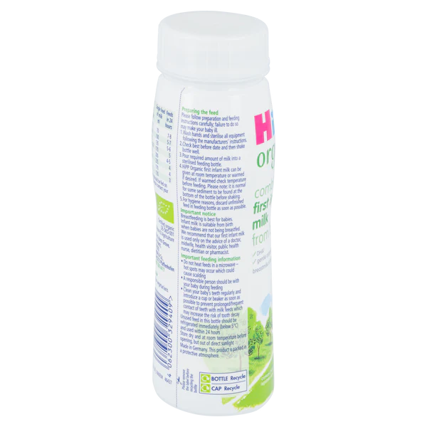 HiPP UK Ready to Feed Cow Milk Baby Formula • Stage 1