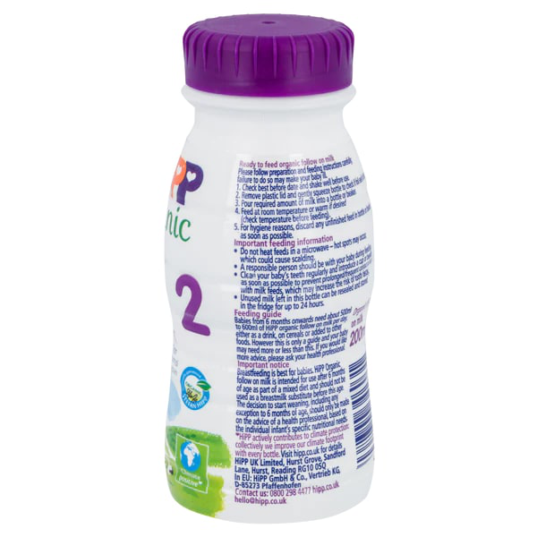 HiPP UK Ready to Feed Cow Milk Baby Formula • Stage 2