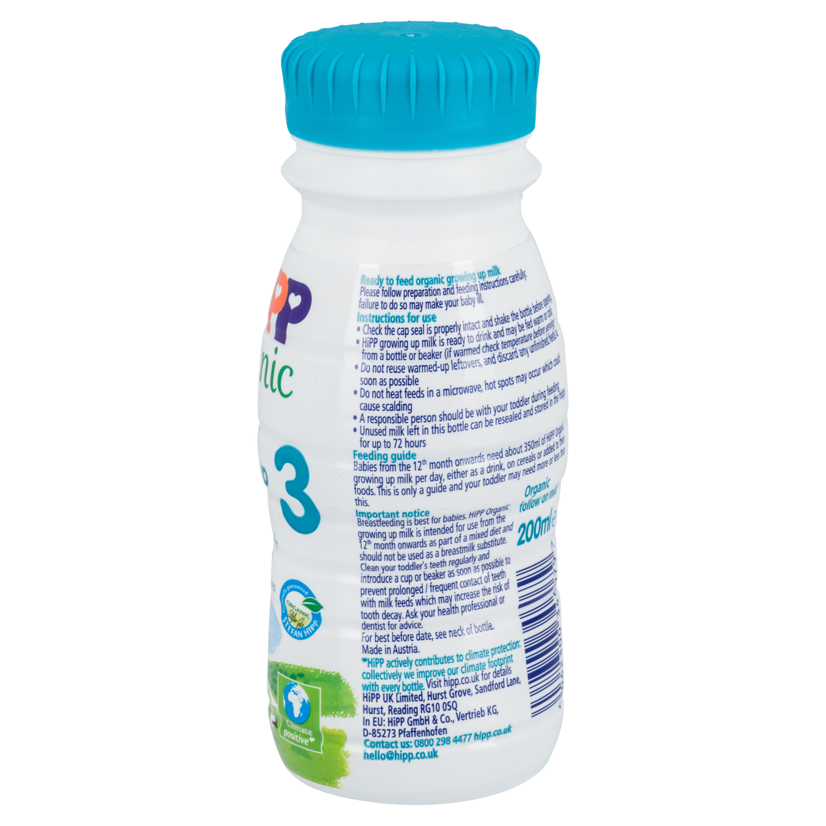 HiPP UK Ready to Feed Cow Milk Baby Formula • Stage 3