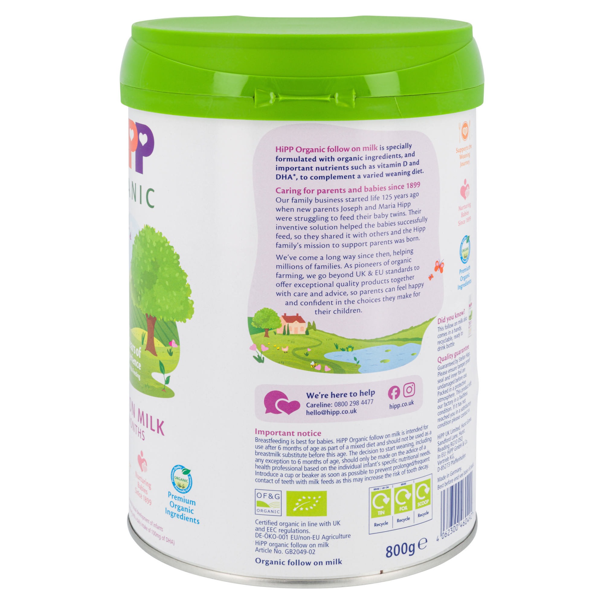 HiPP UK Bio Combiotik Cow Milk Baby Formula • Stage 2