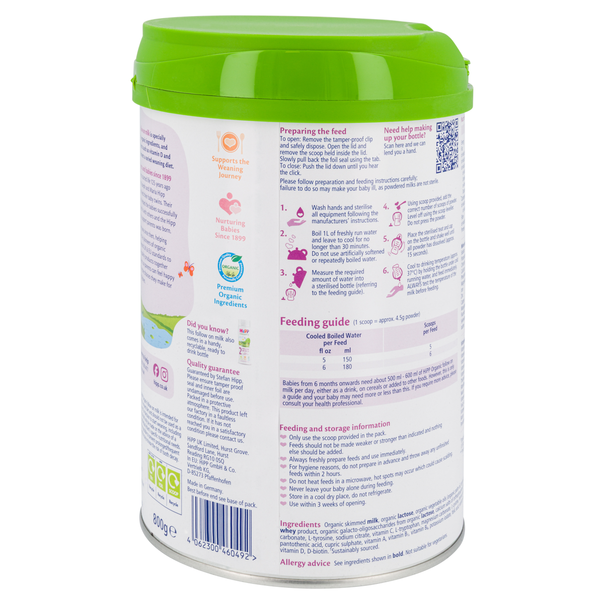 HiPP UK Bio Combiotik Cow Milk Baby Formula • Stage 2