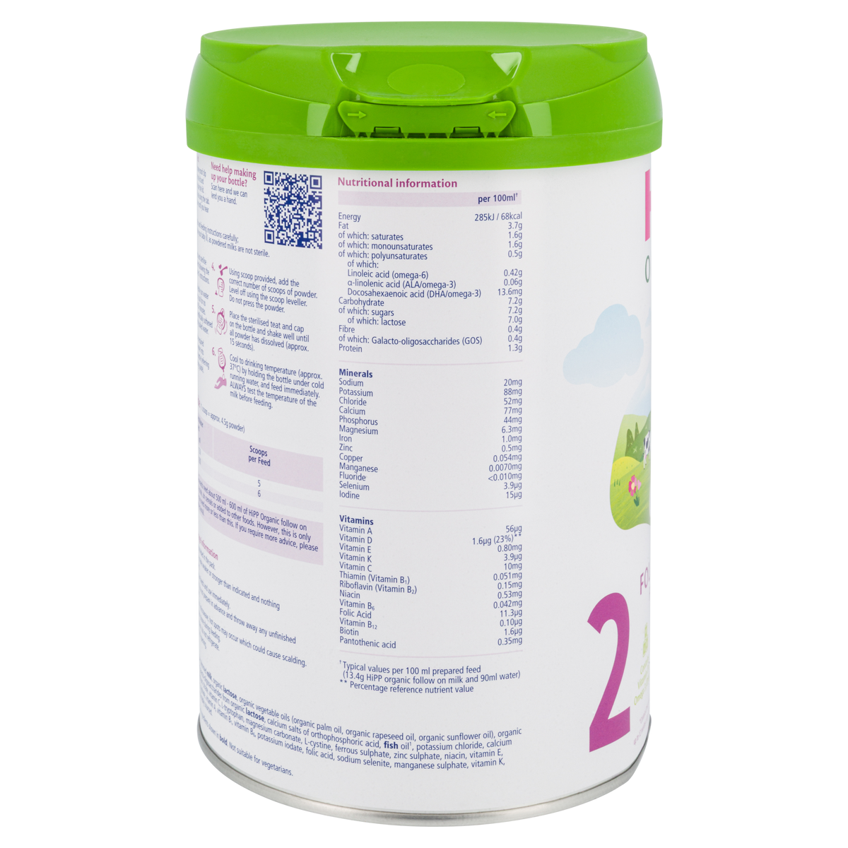 HiPP UK Bio Combiotik Cow Milk Baby Formula • Stage 2
