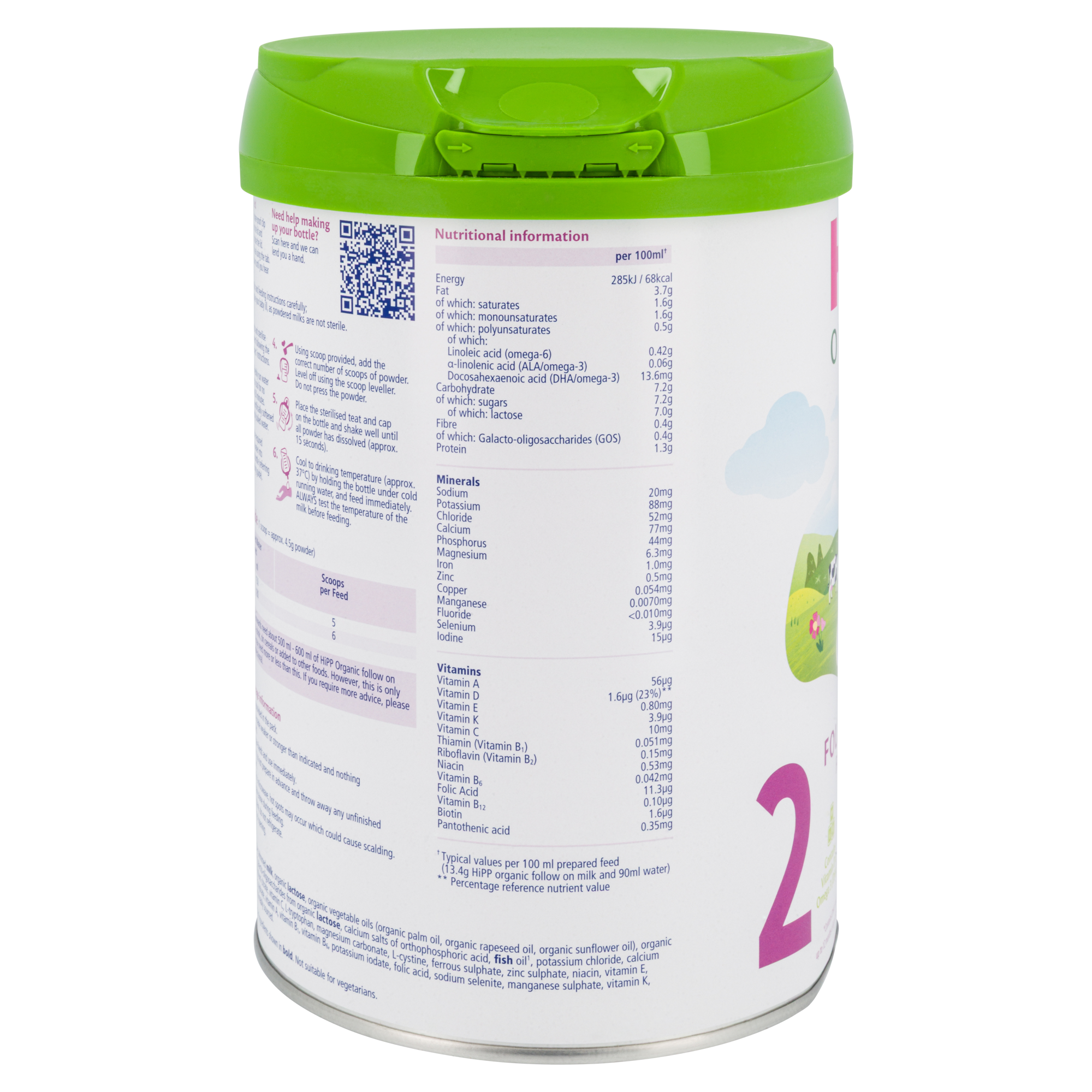 HiPP UK Bio Combiotik Cow Milk Baby Formula • Stage 2
