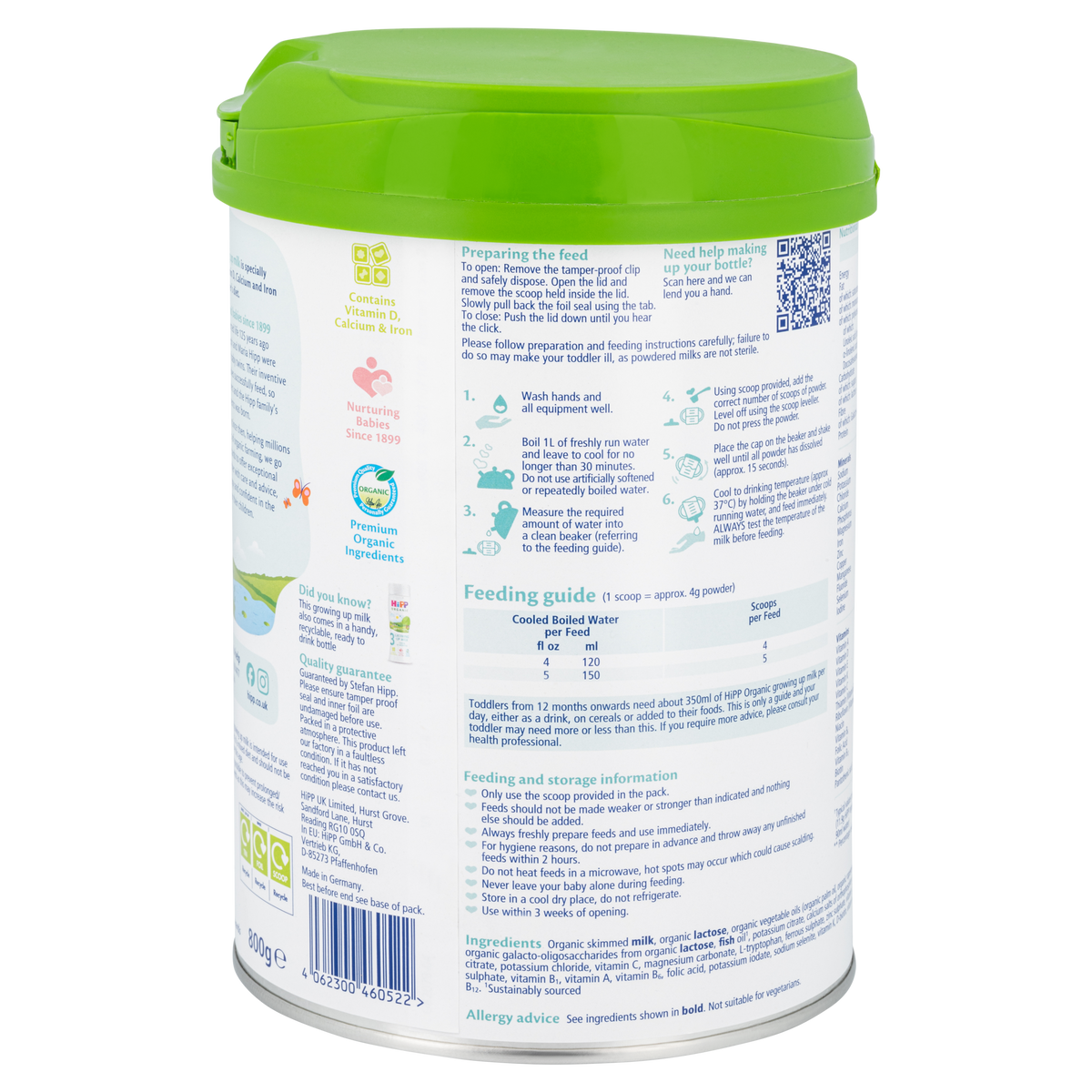 HiPP UK Bio Combiotik Cow Milk Baby Formula • Stage 3