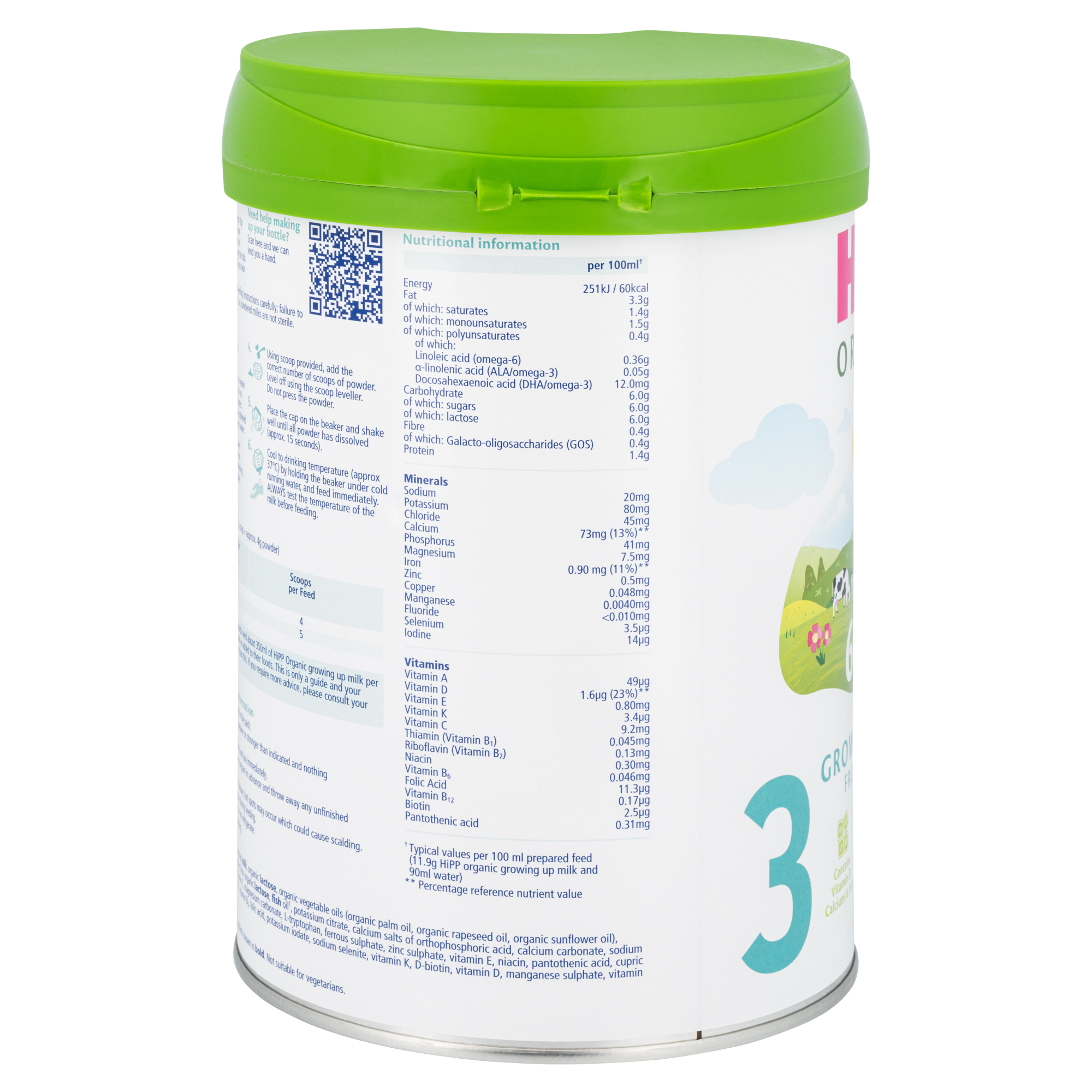 HiPP UK Bio Combiotik Cow Milk Baby Formula • Stage 3