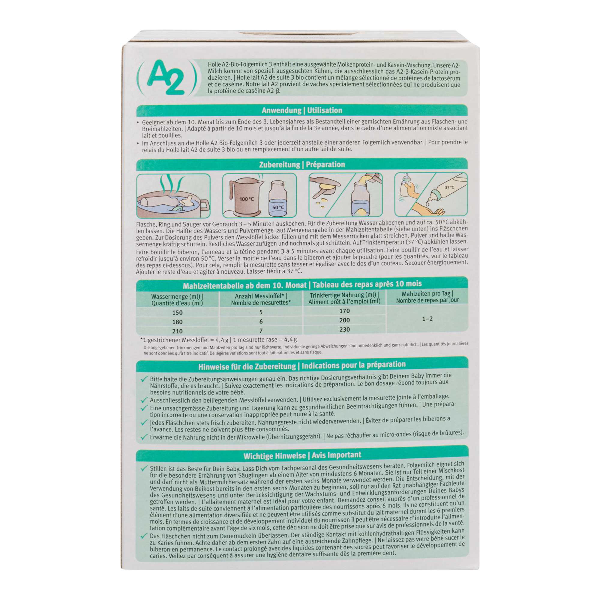 Holle A2 Cow Milk Baby Formula • Stage 3