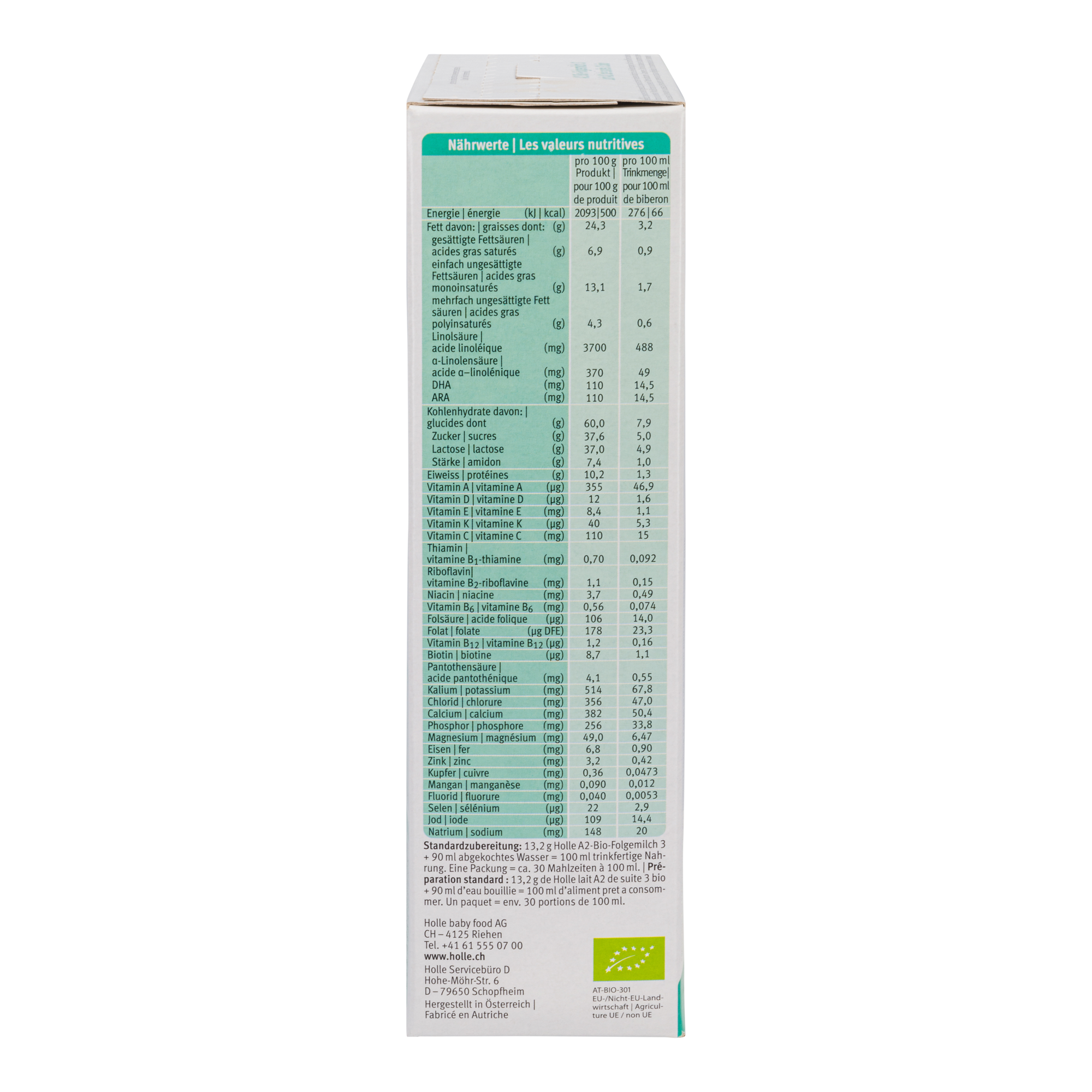 Holle A2 Cow Milk Baby Formula • Stage 3