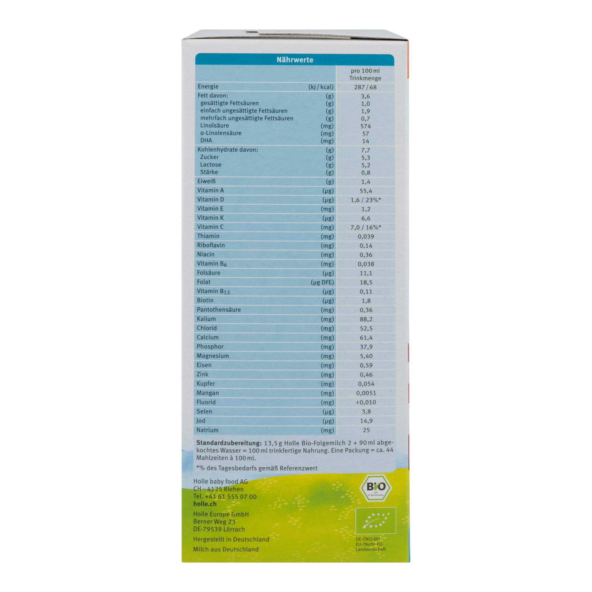 Holle German Cow Milk Baby Formula • Stage 2