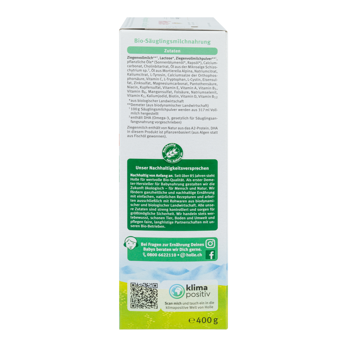 Holle German Goat Milk Baby Formula • Stage 1