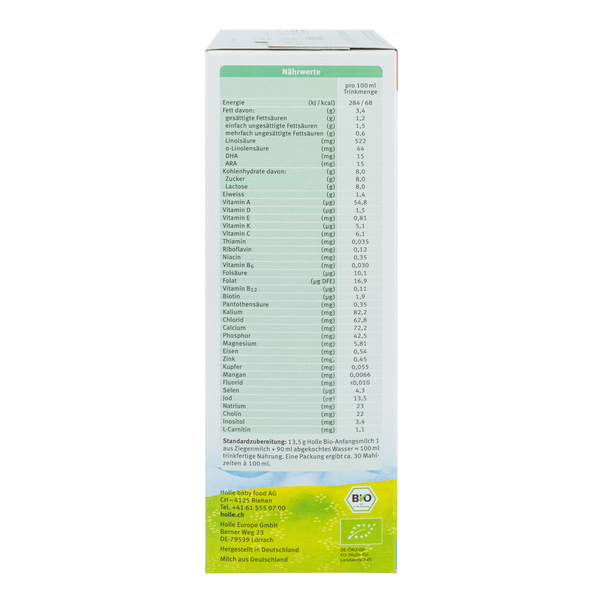 Holle German Goat Milk Baby Formula • Stage 1