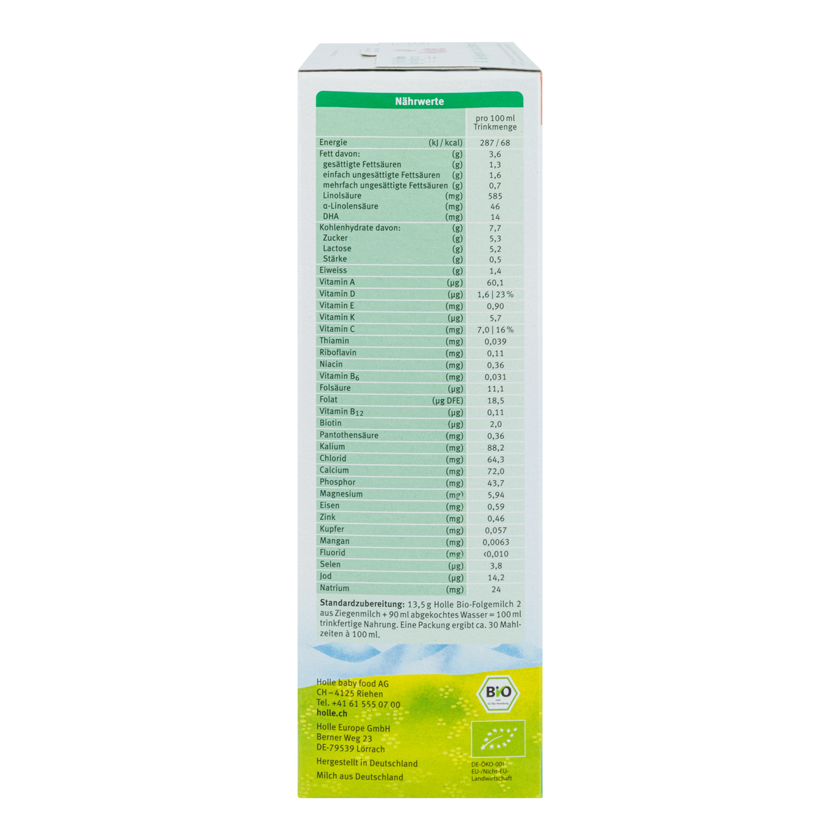 Holle German Goat Milk Baby Formula • Stage 2