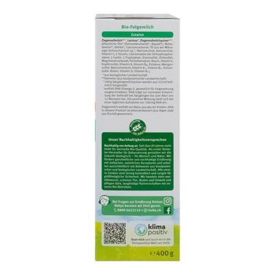 Holle German Goat Milk Baby Formula • Stage 3