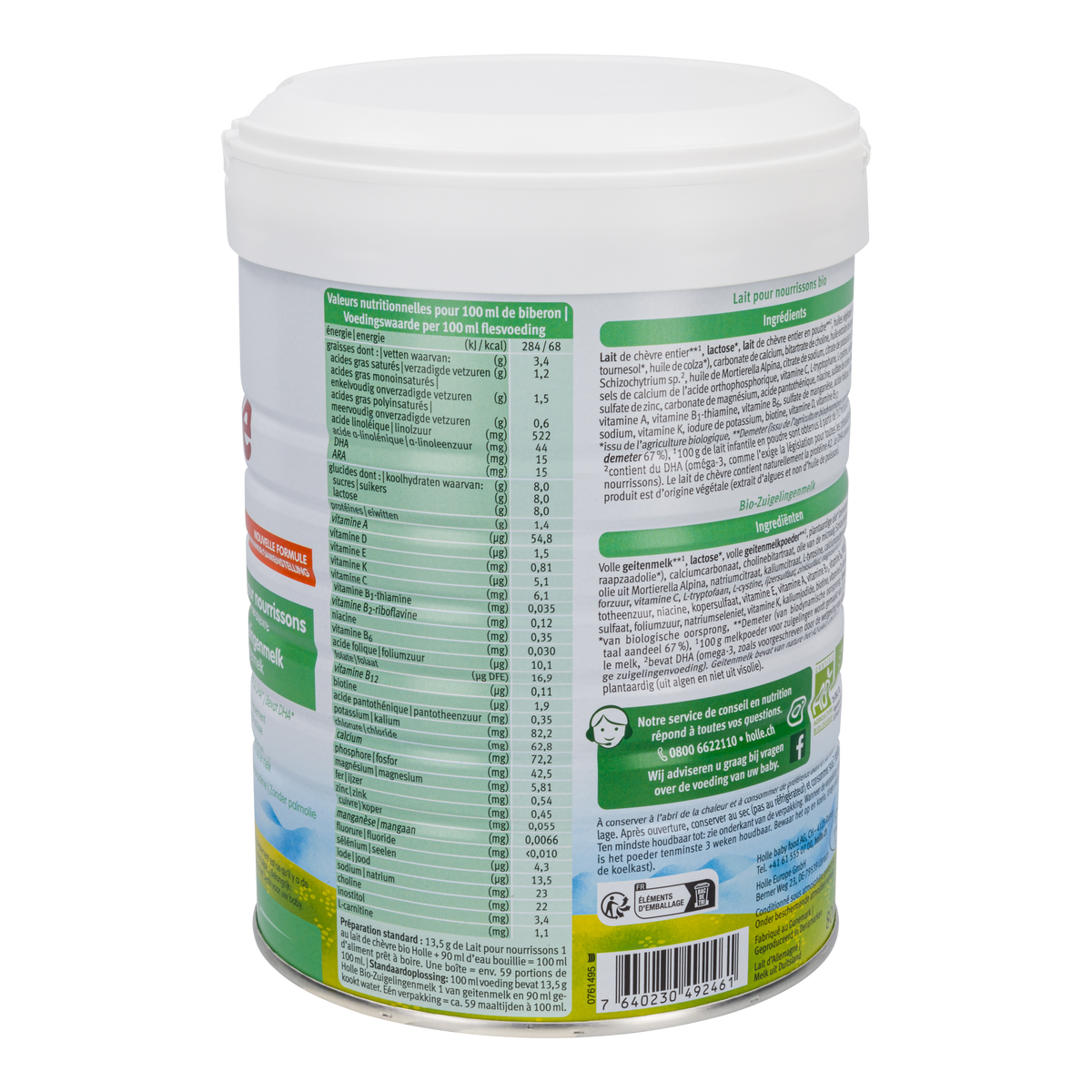 Holle Dutch Goat Milk Baby Formula • Stage 1