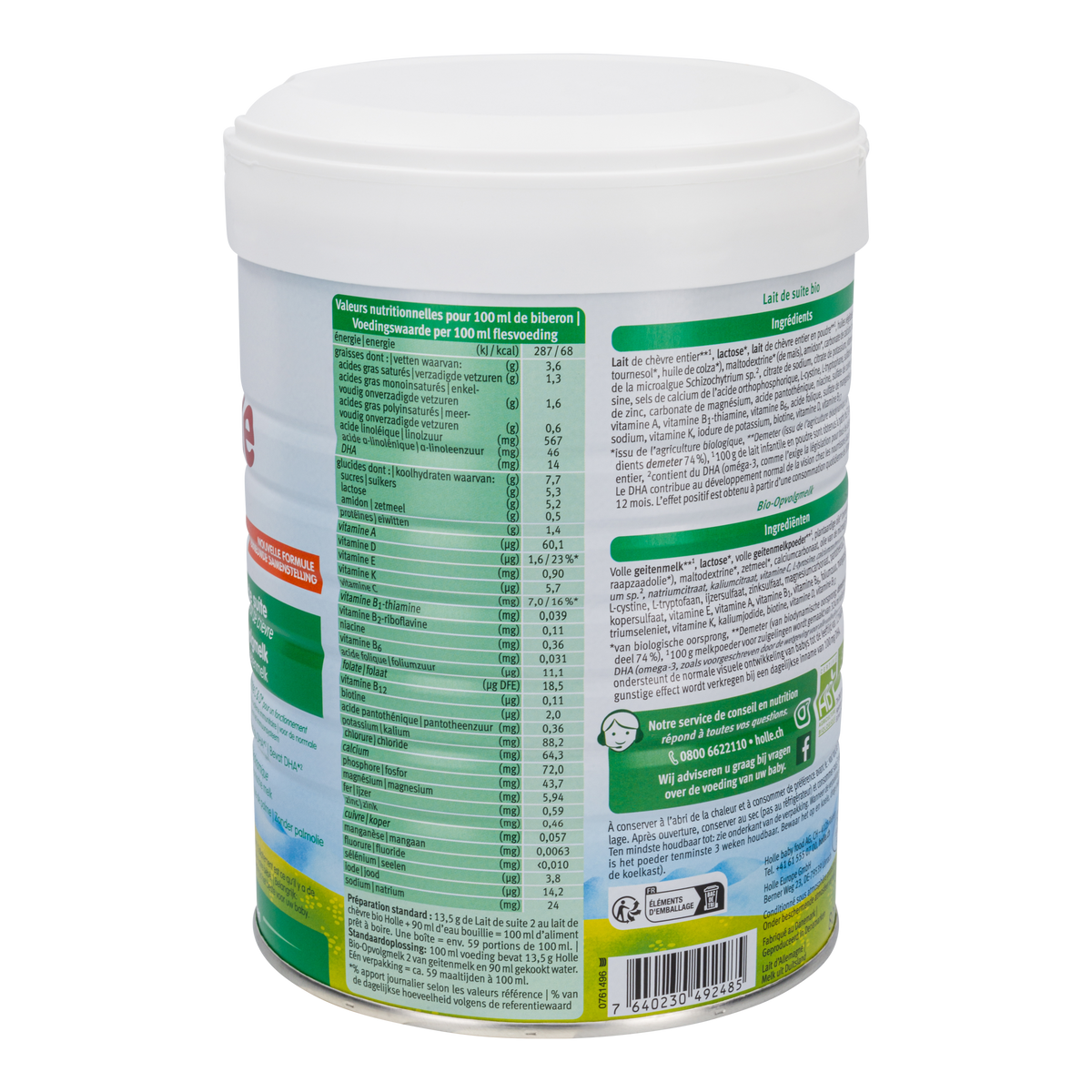 Holle Dutch Goat Milk Baby Formula • Stage 2