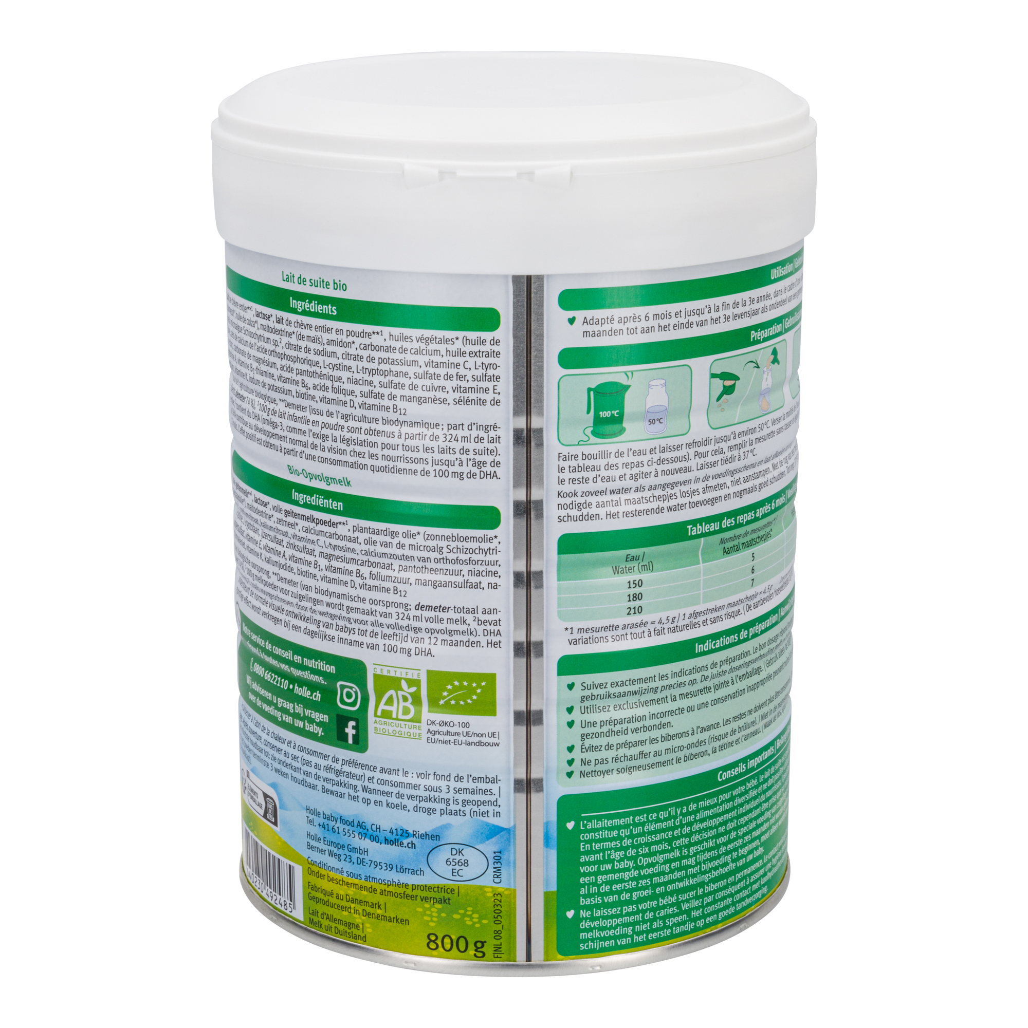 Holle Dutch Goat Milk Baby Formula • Stage 2