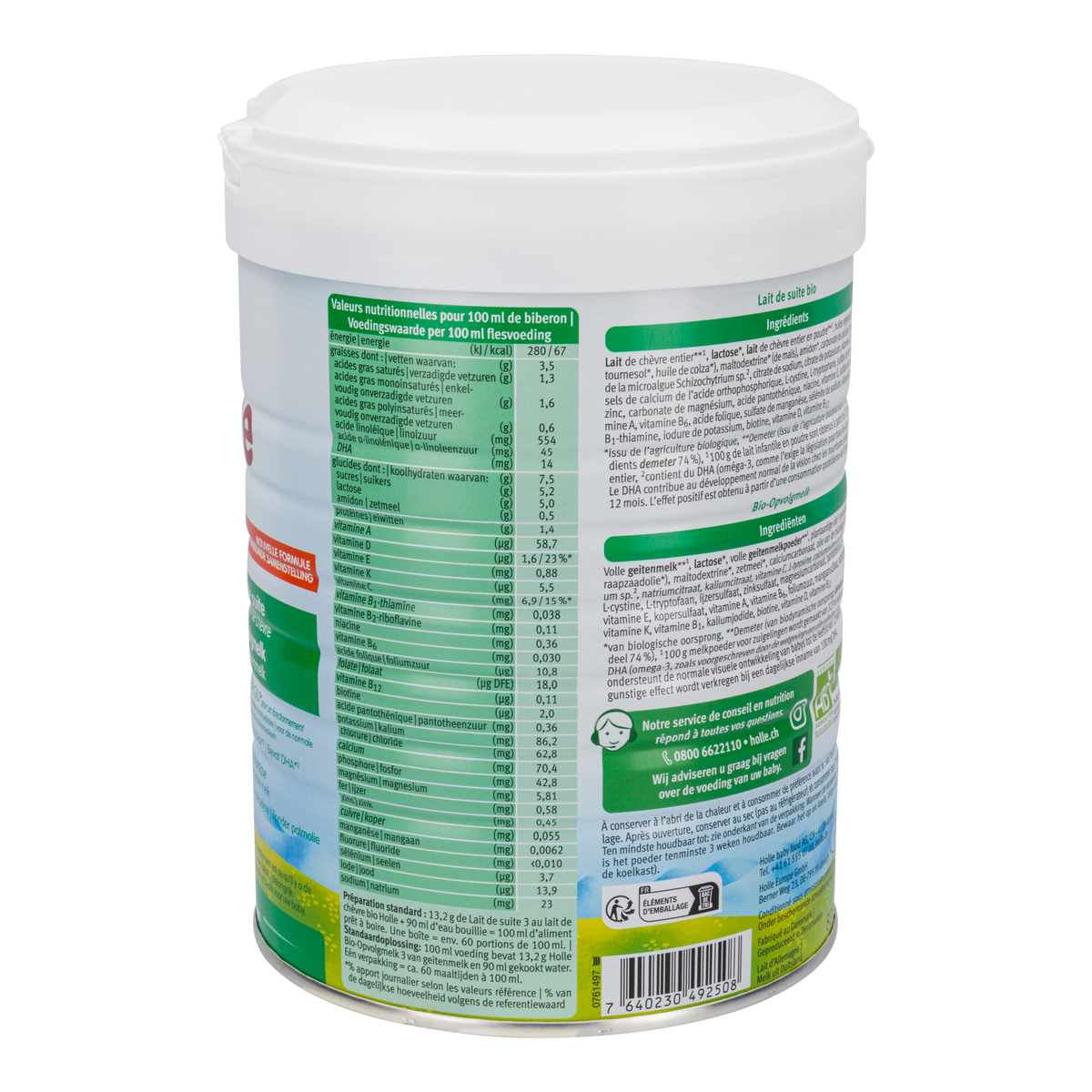 Holle Dutch Goat Milk Baby Formula • Stage 3