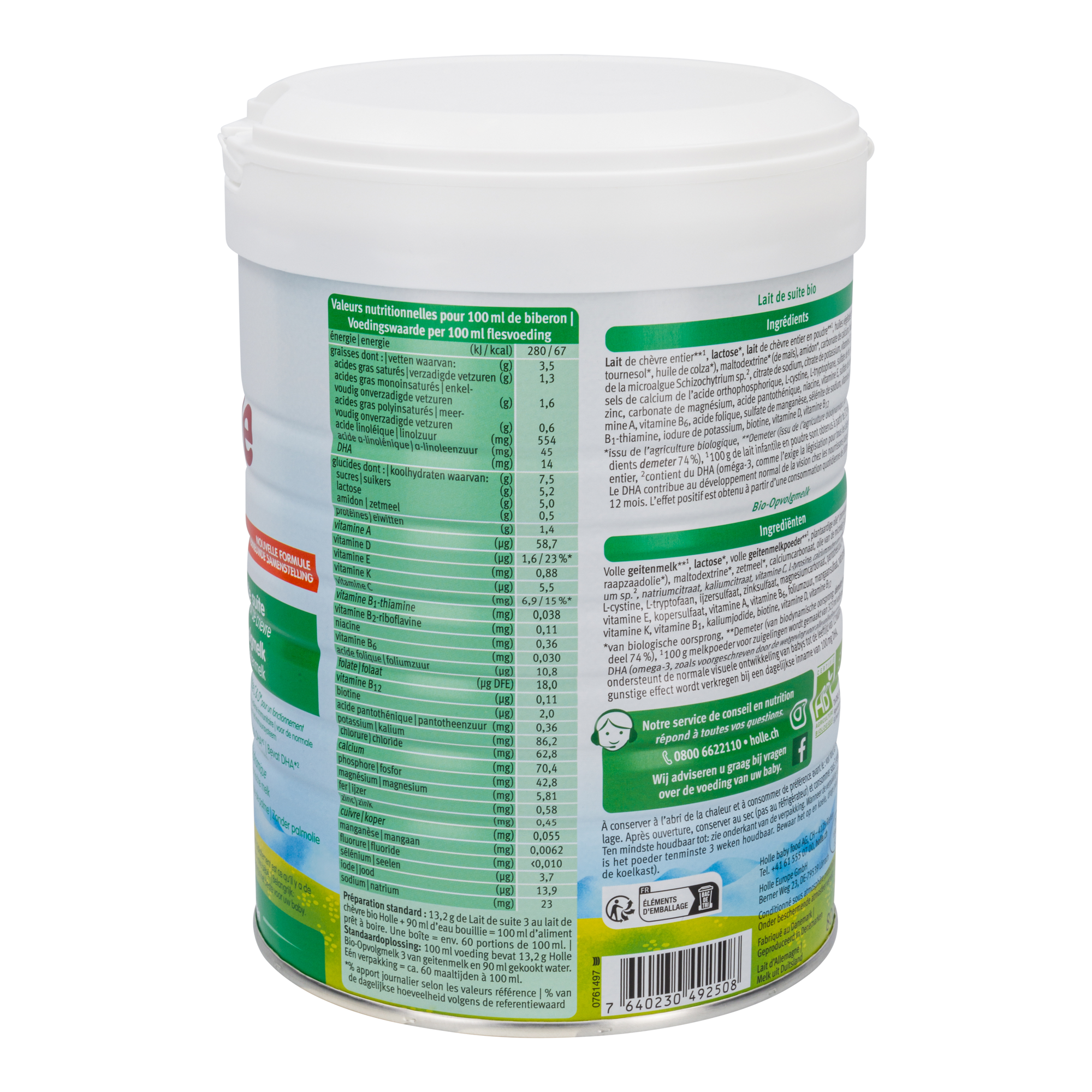 Holle Dutch Goat Milk Baby Formula • Stage 3