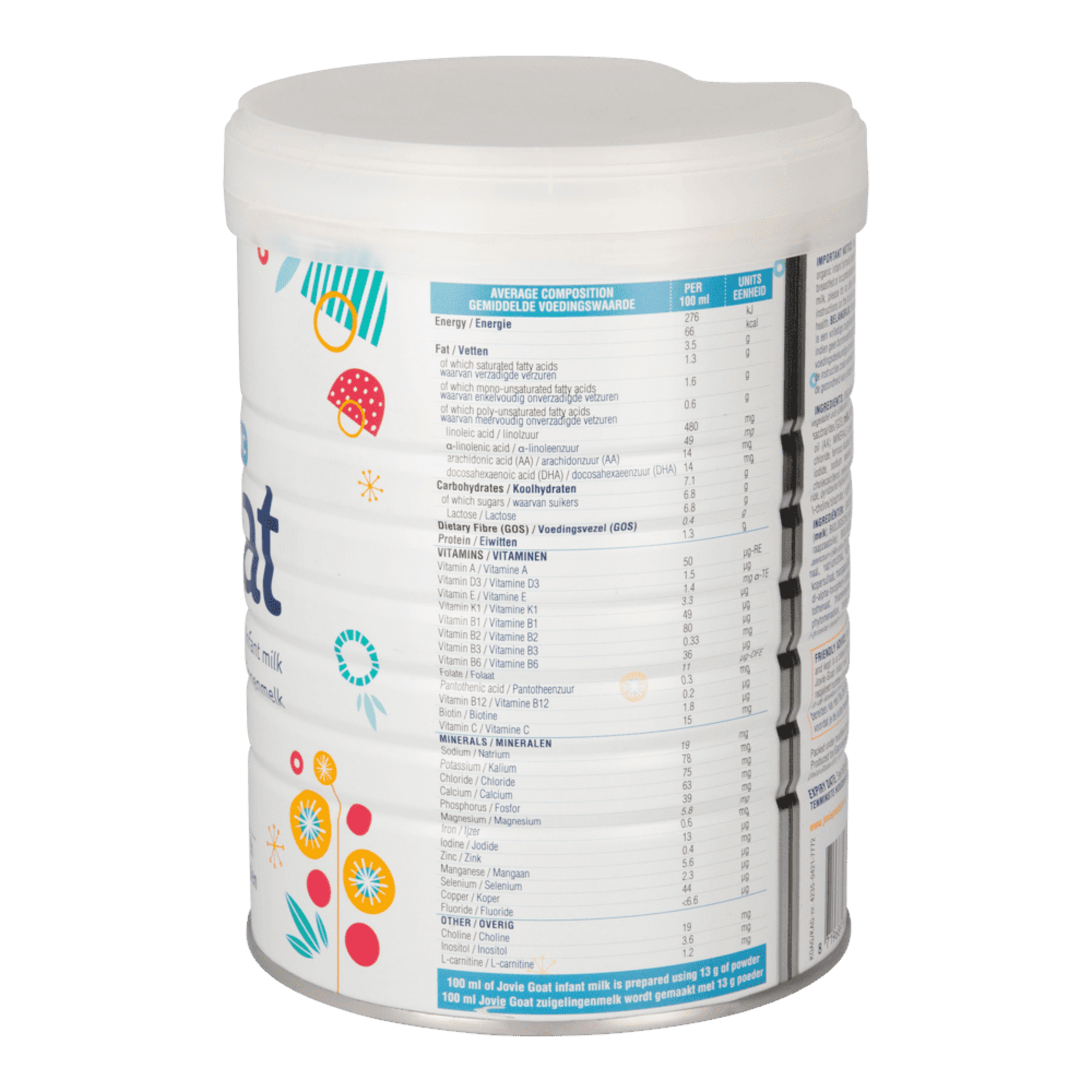 Jovie Goat Milk Baby Formula • Stage 1